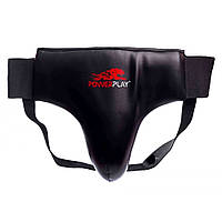 Захист паху PowerPlay 3037 чорна PU S