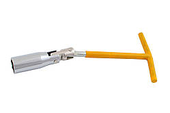 Ключ свічковий Т-подібний із шарніром Intertool — 16 мм (HT-1716) TET