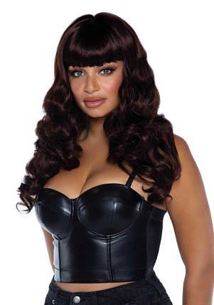 Хвилястий перуку Leg Avenue Misfit Long Wavy Wig Brown, довгий, реалістичний вид, 61 см, фото 1