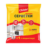 Салфетки вискозные Chisto 3+1 шт