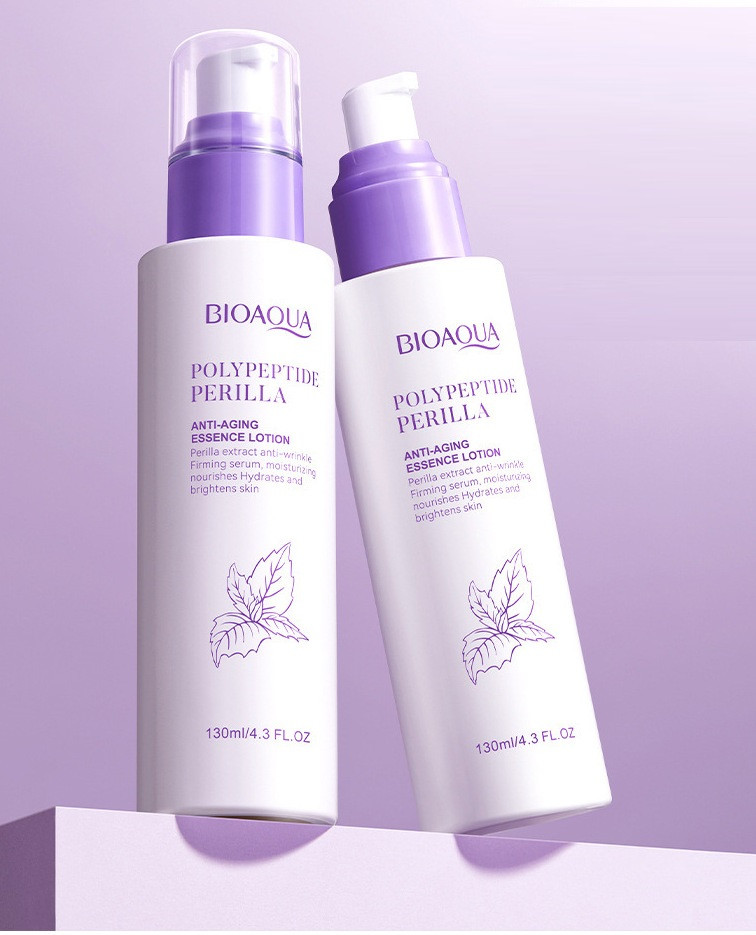 Антивіковий лосьйон для обличчя з екстрактом перили BIOAQA ANTI-AGING ESSENCE LOTION POLYPEPTIDE PERILLA, 130