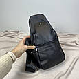 Шкіряна чоловіча сумка через плече кросс-боді з кишенями С05-КТ-4007 Коричнева, фото 3