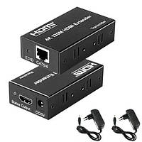 HDMI подовжувач по RJ45 витій парі, активний до 120м
