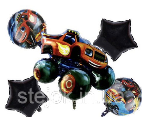 Набір фольгованих куль Вспиш 5в1, фото 1