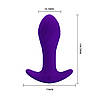 Віброплаг Якір Силіконова анальна пробка з вібратором PRETTY LOVE - MORTON, фото 2