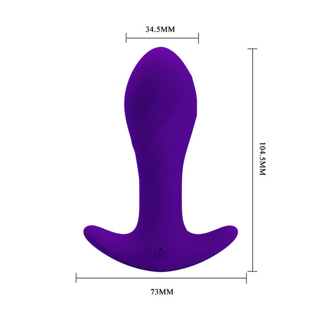 Віброплаг Якір Силіконова анальна пробка з вібратором PRETTY LOVE - MORTON