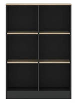 Тумба-стелаж Офіс Нью KOM80 1170х800х400мм антрацит + дуб сонома Гербор, фото 3