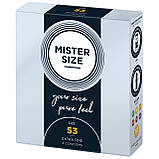 Презервативи Mister Size - pure feel - 53 (3 condoms), товщина 0,05 мм Кітті, фото 3