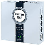 Презервативи Mister Size - pure feel - 47 (36 condoms), товщина 0,05 мм Кітті, фото 3