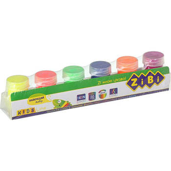 Фарби гуашові 6 кольорів х 20мл, NEON ZB.6690 G-Rich