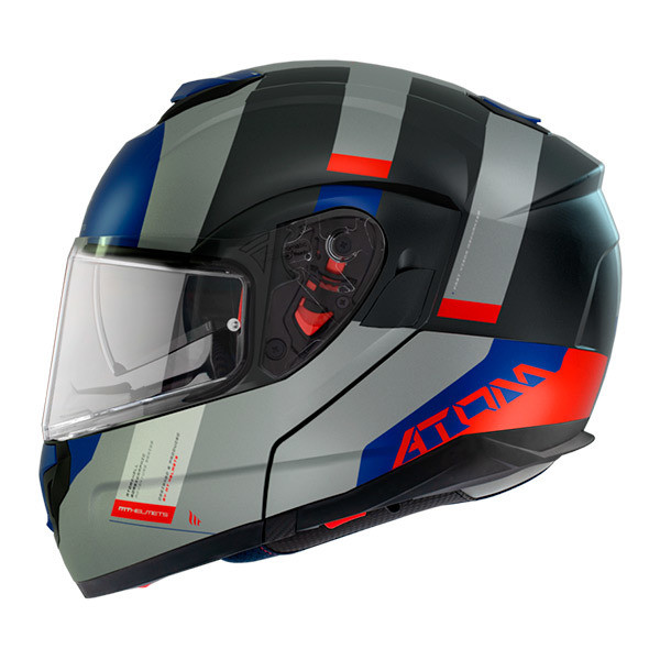 Мотошолом MT ATOM SV Gorex C12 Matt Titanium XS