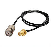 Кабель-переходник Пигтейл UHF-Female SO239 to SMA-Female, 50см