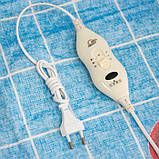 Електропростирадло Electric Blanket 150х160 см у клітинку Вишня, фото 3