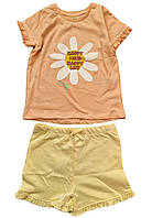 Летний костюм для девочки 68-98 см футболка+шорты Primark