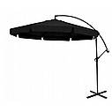 Парасоля садова з нахилом чорна Bonro 3м, фото 2