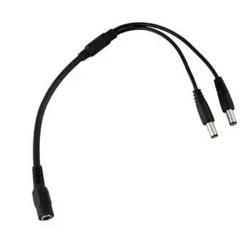 Роз'єм DC Power, роздільник Female х 2 Male (5.5x2.1mm). Конектор для світильника