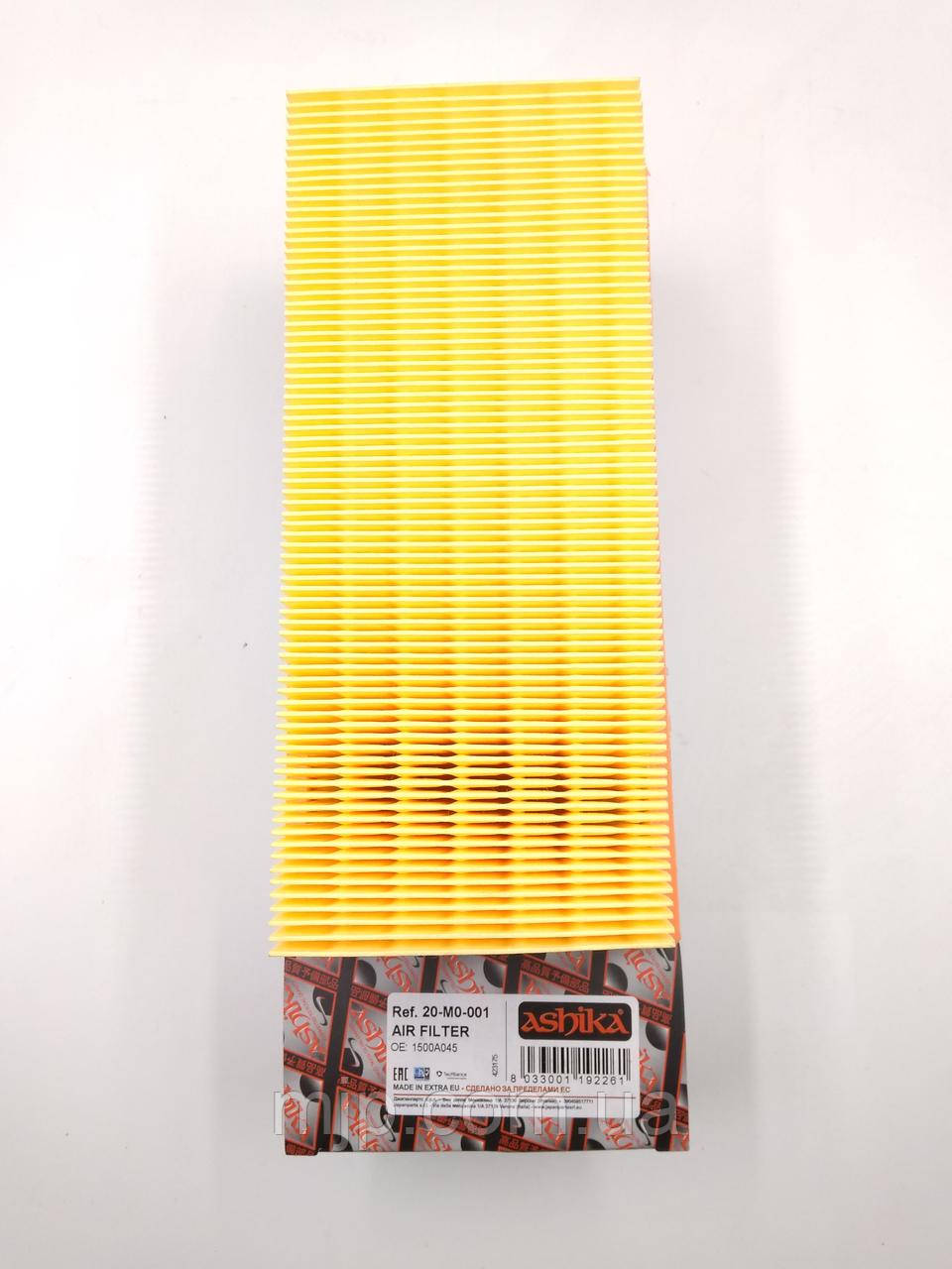 Фільтр повітряний ASHIKA 20-M0-001 1500A045, MR993130, 1500A095, 1500A050, 1500A094, фото 1