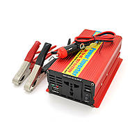 Інвертор напруги ERYUAN EY-1000 (600 Вт), 12/220 V, approximated, 1 універсальна розетка + USB, клеми +