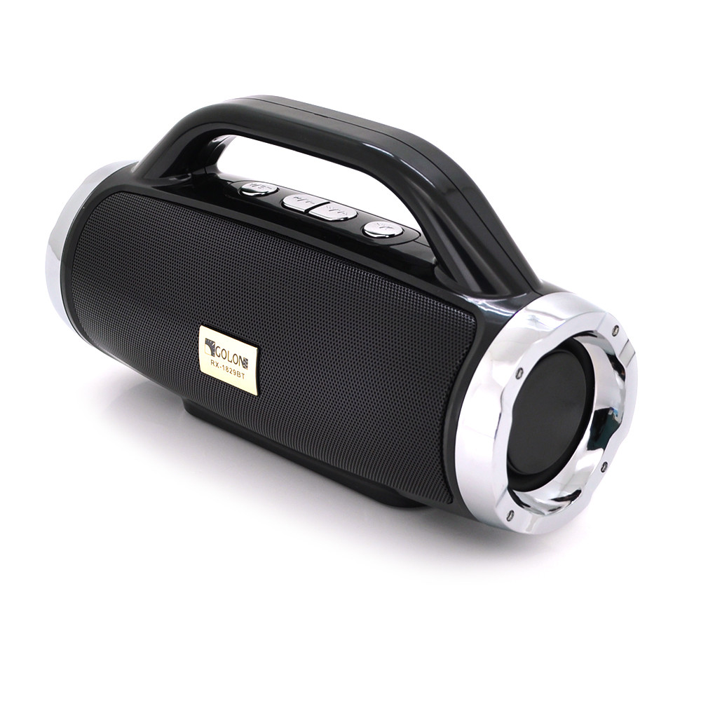 Радіоприймач GOLON RX-1829BT, FM радіо, Входи microSD, USB, AUX, корпус пластмас, Black, BOX