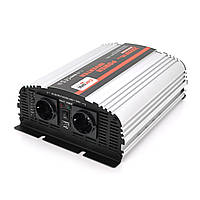 Інвертор напруги Carspa-2000-122 (2000 Вт), 12/220 V, approximated, 2Shuko, USB, клеми, Box Q4