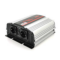 Інвертор напруги Carspa-1200-122 (1200 Вт), 12/220 V, approximated, 1Shuko, USB, клеми, Box Q4