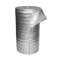 Полотно НХ 4мм, изолон BASE фольгированный с 2-х сторон теплоизоляционное отражающее пл-сть 30кг/м³ ширина 1м