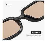 Прямокутні окуляри, вінтажні сонцезахисні окуляри. Ретро. Середземноморський стиль., фото 3