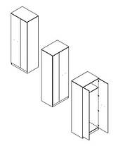 Шафа Офіс Нью SZF2D 2240х800х570мм антрацит + дуб сонома Гербор, фото 2