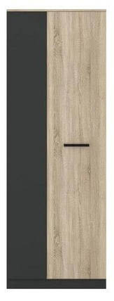 Шафа Офіс Нью SZF2D 2240х800х570мм антрацит + дуб сонома Гербор, фото 1