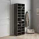 Високий стелаж під взуття на 22 комірки Зручна взуттєва полиця з ЛДСП Обувниці відкритого типу в передпокій, фото 4