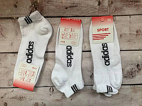 Шкарпетки Adidas бiлi 36-40р. низький ciтка