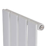 Дизайнерський вертикальний радіатор опалення ARTTIDESIGN Livorno 4/1600/272/50 білий матовий, фото 5