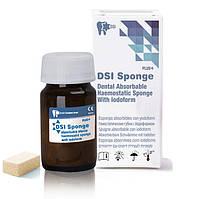 DSI Sponge Plus Губка гемостатична стерильна з йодоформом.уп.50 шт.