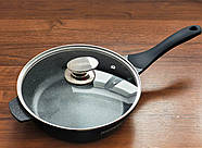 Сковорода алюмінієва глибока Royalty Line RL-BDF24 24 см, фото 2