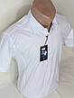 Стильна чоловіча біла теніска Noseda vk-0003 приталена однотонна Туреччина, чоловіча сорочка короткий рукав, фото 8