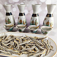 Анчоус солоно-сушений Преміум, 100гр, закуски до пива