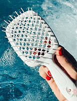 Гребінець для волосся білий Janeke Superbrush Small 56SP234 BIA, фото 4