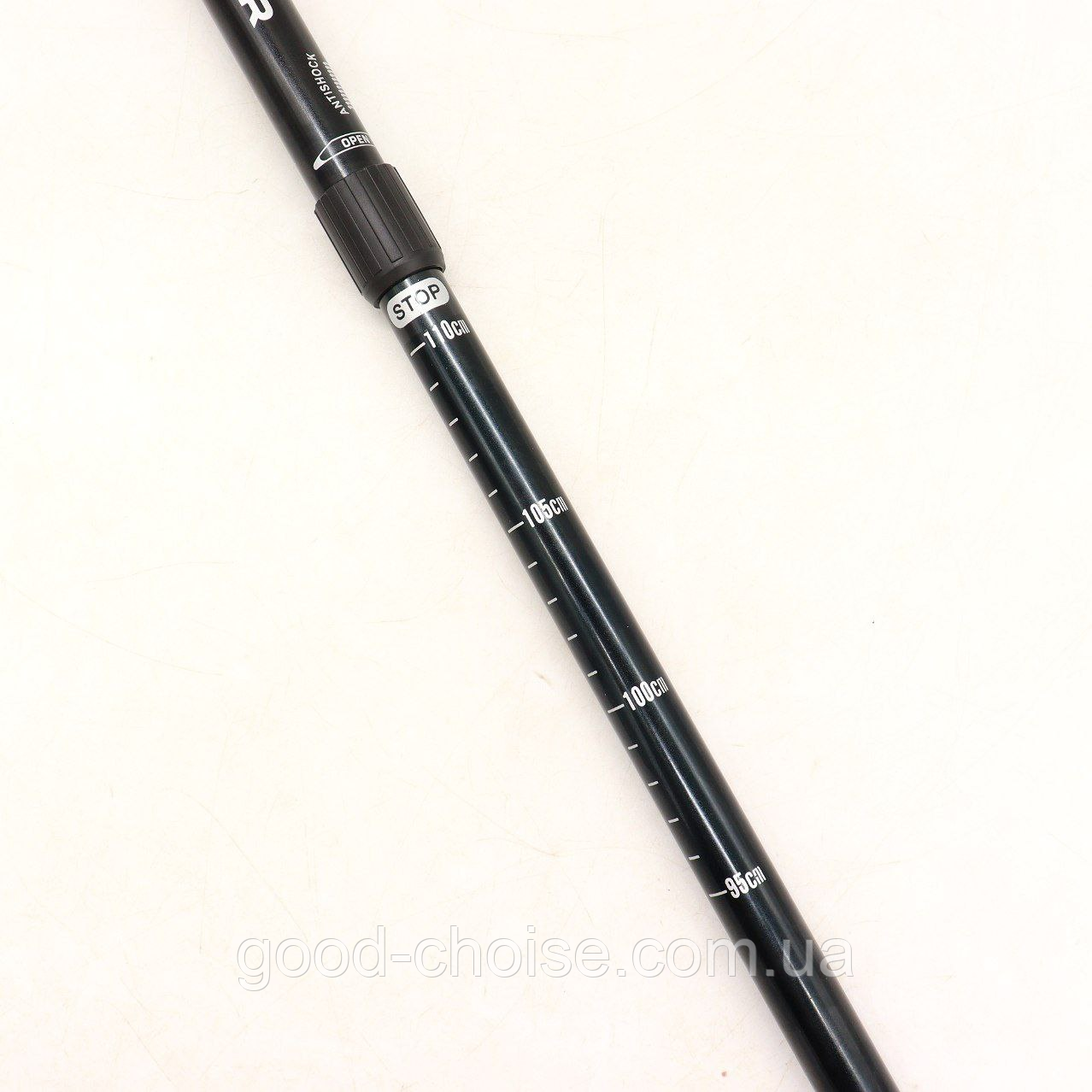 Детская туристическая палка для похода (55-110см), с изогнутой ручкой / Спортивная треккинговая трость - фото 4 - id-p1861387738