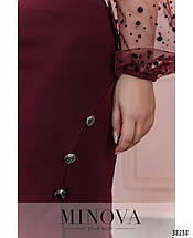 Витончена жіноча сукня, тканина "Креп-дайвінг" 54, 56 розмір 54, фото 4