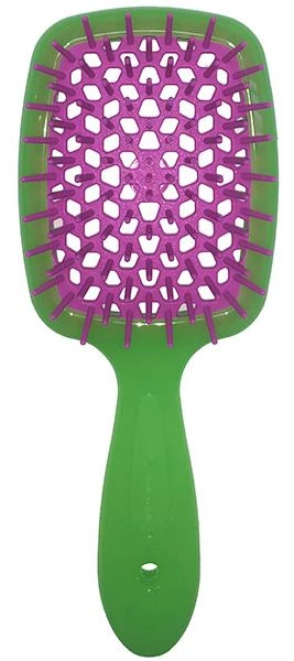 Гребінець для волосся зелений з фіолетовим Janeke Superbrush Small 86SP234 VV