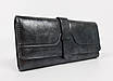Жіночий класичний гаманець подвійного додавання 19х10х3 см Чорний, фото 9