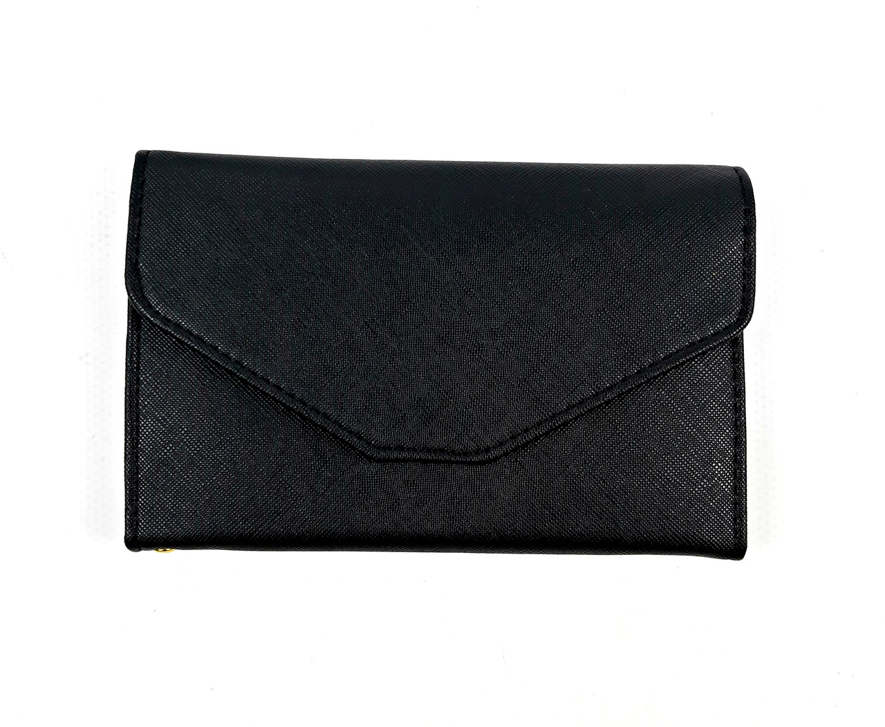 Жіночий чорний жіночий гаманець-клатч