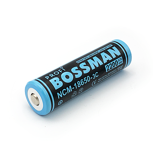 Акумулятор Li-Ion NCM18650-3C Bossman 2200mAh (3.7v) 1шт.