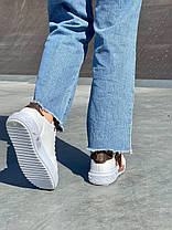 Жіночі Кросівки Louis Vuitton Sneakers Pendant White Brown / Луї Віттон Снікерс Педант Білі з Коричневим, фото 3