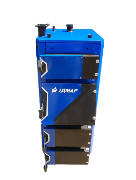 Промисловий твердопаливний котел ручного завантаження Ідмар GK-1 120 кВт (на дровах і вугілля)