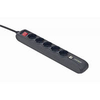 Сетевой фильтр питания EnerGenie SPG5-U2-5 Power strip with USB charger, 5 sockets, (SPG5-U2-5) - Вища Якість