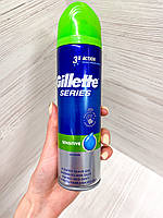 Гель для бритья Gillette Series3 Sensitive Aloe 200мл, Для чувствительной кожи, Увлажняющий с Алое