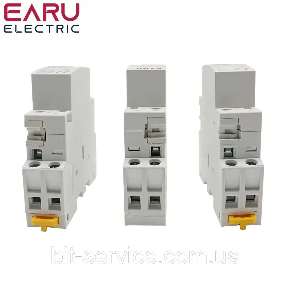 Модульний контактор EARU 2P 25A 2NO - фото 2 - id-p800459245