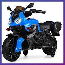 Дитячий електро мотоцикл на акумуляторі BMW M 4080 для дітей 3-8 років синій