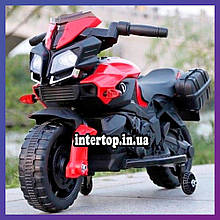 Дитячий електро мотоцикл на акумуляторі Bambi Racer M 3832 для дітей 3-8 років червоно-чорний